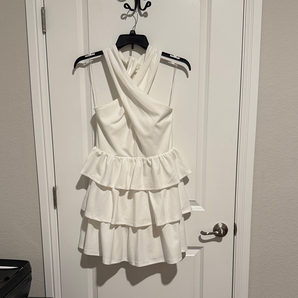 Entro Ivory Halter Dress